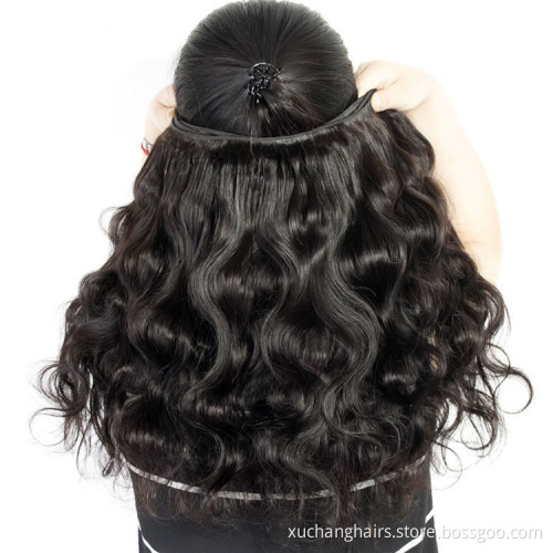 10-30"Brazilian Body Wave Hair Bundles with Closure